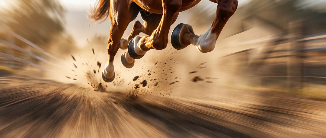 Final frame — Golden Tempo at full gallop